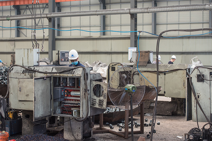 巩义网架配件-锥头加工车间